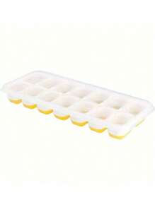 1 matriță din silicon pentru cărămidă de gheață, multicolor transparentă 14/24 tavă de gheață din cărămidă de gheață cu zăbrele, potrivită pentru frigider
