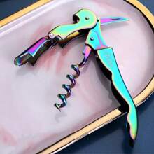 1 szt. Spersonalizowany KORKOCIĄG Niestandardowy grawerowany otwieracz do butelek wina Prezenty dla druhny dla jej mamy Kobiety Ślub Drużbowie On Mężczyźni Tata Chłopak Dom - Wielokolorowe - Zobacz 6