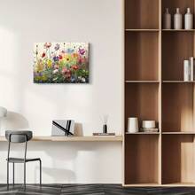 Wildflower Canvas Wall Art Print-1 Pc Wooden Framed Canvas Painting -  Thickness 2.25cm/0.9inch,Valentine's Day Decorations At Home,Valentine's Day,New Year,Home Gift Decoration, Room Decoration Aesthetic, Wall Decoration Art, Perfect Gift, Autumn And Winter Wall Decoration, Living Room Decoration, Bedroom Decoration, Kitchen Decoration, Entry Decoration, Bathroom Decoration, Direct Wall Painting, High Quality Wall Painting Poster ,Easter  Easter Decorations For Women