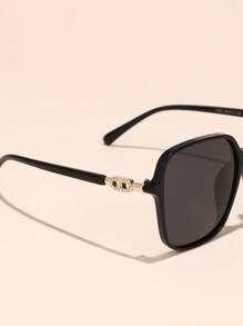 Verywork Verywork 1pc Square Classic New Vintage Ins Style Luxury Superior Quality Brand Design Women Fashion Eyeglasses Driving Shopping Golf Outdoor Travel Vacation Outfits Fashion Accessories For Summer Beach Vacation,Outdoor,Travel Shades Temple Decoration Elegant Style Oversized Square Frame