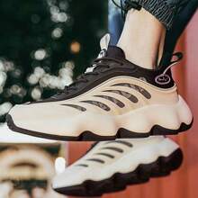 Men Shoes Sneakers Male Tennis Luxury Shoes Men Casual Shoes Trainer Race Breathable Shoes Fashion Loafers Running Shoes For Men - Black and White - View 4