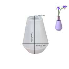 1 Set Of 8 Pcs Flower Vase & Candle Holder Mold, Resin Silicone Mold, Heat-Resistant Epoxy Resin Silicone Mold For Scented Candle DIY, Home Decoration Accessories, Creative Gift Box