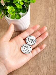 1pc Stainless Steel 'Mom/Dad Decision Maker' Novelty Coin, Double Sided Metal Commemorative Coin, Fun Toy & Gift, Random Pattern