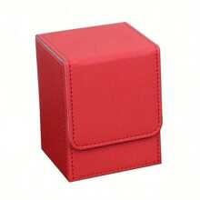 1pc - High End Stacked Card Vertical Storage Box High End PU Multi-Color Fabric Board Game 100 Card Capacity Card Storage Box Card Game Storage Stacked Storage Box Storage Bag