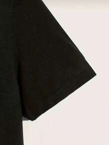 Kit de 3 camisetas Básicas casuais de manga curta e gola redonda Unissex, em tecido sólido algodão, roupas de verão - Verde Militar - Visão 4