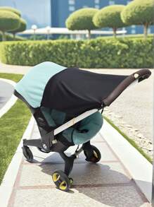 1 件黑色汽车座椅遮阳篷，婴儿车遮阳罩，保护宝宝免受阳光、风和蚊虫侵扰，适合 Doona 汽车座椅配件，轻巧设计 - 黑色 - 查看 2