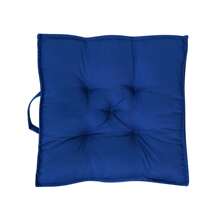Farfallarossa Coussin carré de 450 g résistant aux taches, pour intérieur/extérieur, de dimensions 45 x 45 cm, imperméable et durable, facile à nettoyer, convenant à divers endroits comme les salons, jardins, balcons, etc., offrant une assise confortable - Bleu foncé - Voir 8