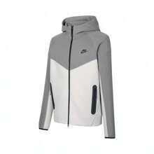 2024 男友风男款 Nike AS M NK TCH FLC FZ WR HOODIE 针织连帽夹克 FB7922-014