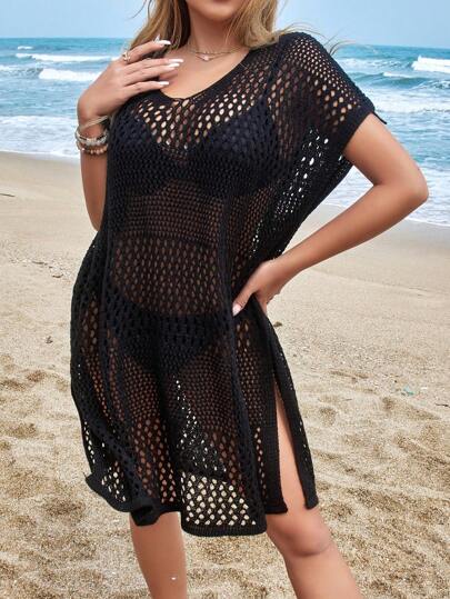 غطاء شاطئي نسائي هولندي من الكروشيه, غطاء صيفي جديد لملابس السباحة (لا تشمل البكيني) موديل 2025