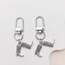 Vintage Western Style Zinc Alloy Cowboy Boots, Casual