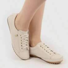 Women's Mocatenis Casual Comfort Sneakers - Beige - View 1
