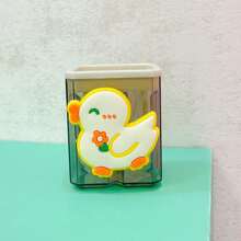 双孔铅笔，可爱动物卡通风格，无需电源，耐用便携，适合学校礼物、课堂奖励、文具用品 - 彩色 - 查看 6