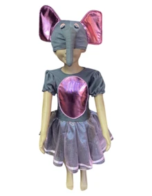 Disfraz Elefante Niña Infantil Festival Primavera Carnaval Escuela - Multicolor - Ver 1