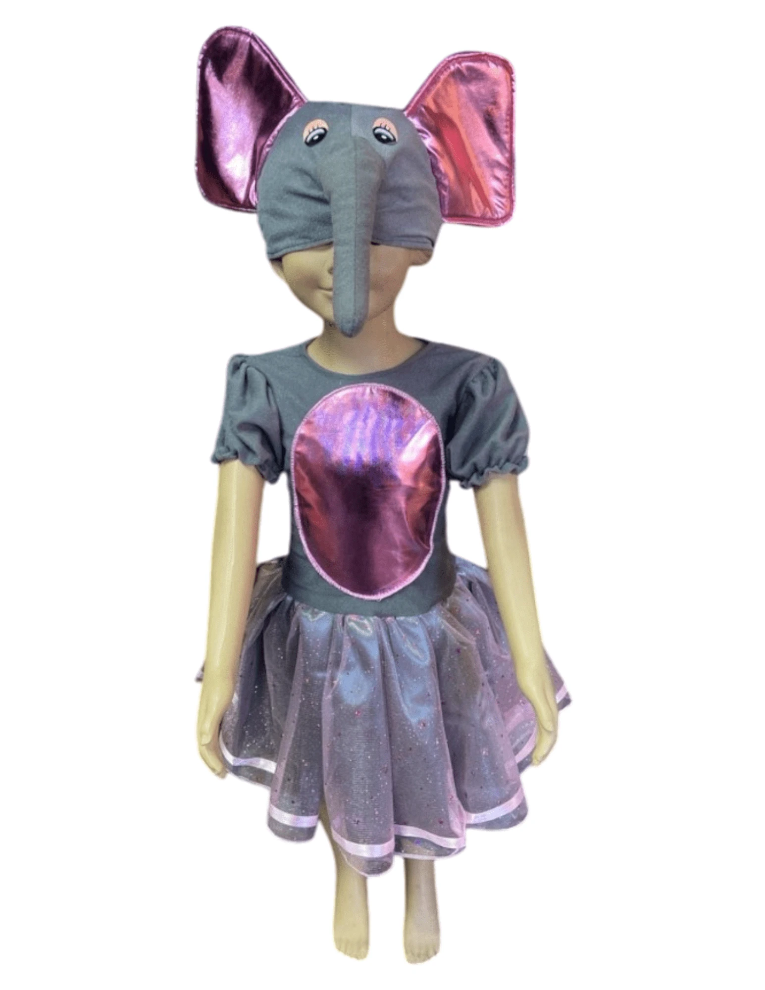 Disfraz Elefante Niña Infantil Festival Primavera Carnaval Escuela - Multicolor - Ver 1