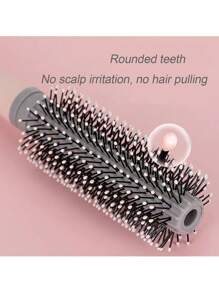 1 套发刷套装 - 1 件弧形头部按摩刷 + 1 件梳子刷 + 1 件卷发刷 + 1 件带气垫的清洁刷和塑料卷发梳发叉、发刷、梳子、美发工具、美发产品及理发沙龙美容旅行必需品配件 - 彩色 - 查看 4