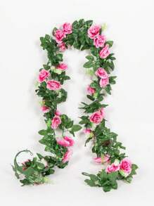 1 件/3 件丝绸玫瑰藤人造花假植物情人节新娘花束春秋季装饰婚礼花瓶适用于家庭餐厅卧室装饰、节日生日派对配件、户外花园装饰 - 彩色 - 查看 16