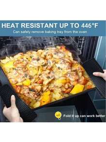 4pcs Black Heat Resistant Placemat Tabletop Coasters
