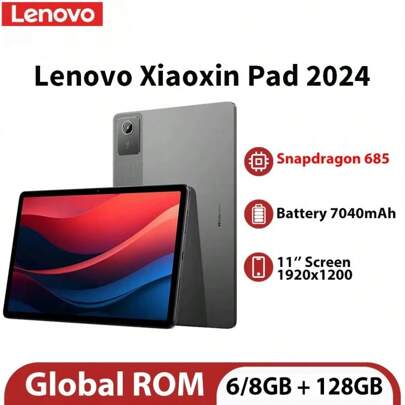 Lenovo 适用于联想小新 Pad 2024（6GB/8GB RAM，128GB Snapdragon 685）灰色版的全球 ROM 固件更新 - 带原始库存 ROM 的多语言操作系统恢复工具 - WiFi/蓝牙/显示驱动程序修复 | 分步安装指南
