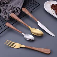 1-4 件不锈钢餐具套装，西式牛排刀叉，勺子，咖啡勺，甜点勺叉