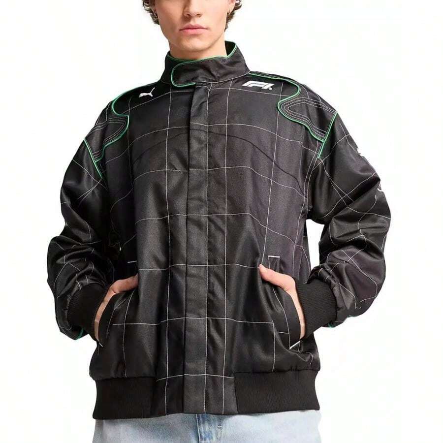 Chaqueta de carreras F1 para hombre - Negro - Ver 1