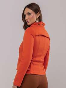 Women Coats - Màu Hồng  San hô - Xem 5