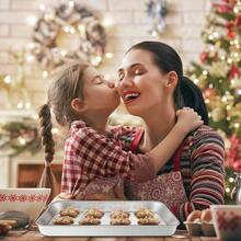Deedro - Juego de bandejas para hornear con rejilla de refrigeración [2 hojas + 2 estantes], charola para hornear galletas de acero inoxidable con estante de 10 x 8 x 1 pulgadas, resistente, noóxico, fácil de limpiar - 10 pulgadas - Ver 6