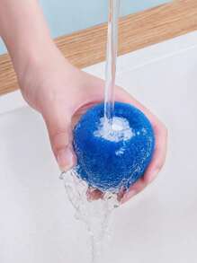 4 Sets Schwamm Fusselroller Bälle für Wäsche, Anti-Verfilzungs Fusselroller Bälle für Kleidung, Waschmaschinen Reinigungsbälle, Zauber Fleckentferner Waschbälle