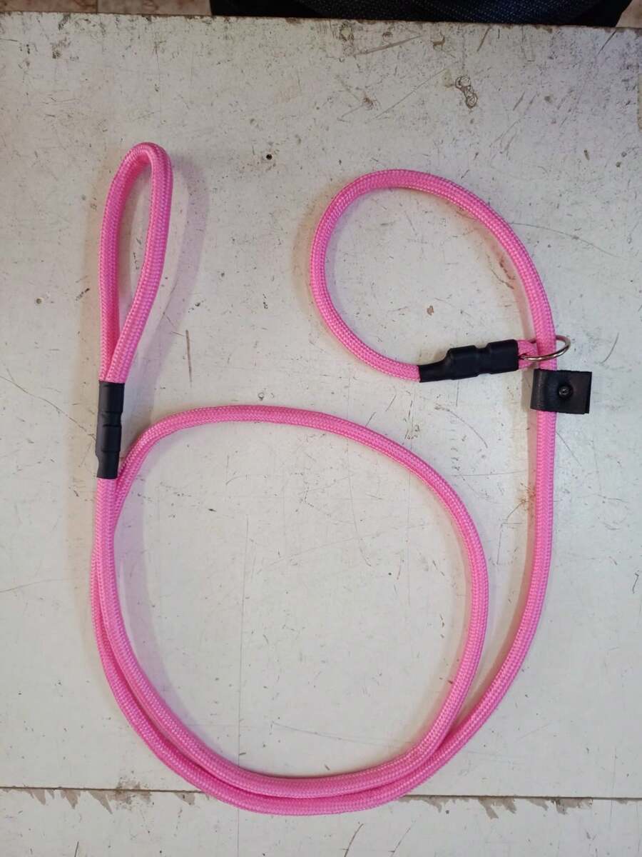 Unified Guide Collar 2 Meters Dog Training Pet Poly Rope 10mm - 淺粉色 - 查看 1