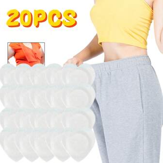 自粘式无味肚脐贴 - 水溶性、低油含量、一次性亚麻油垫，用于肚脐护理