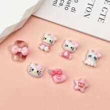 Sanrio Sanrio Mignon DIY/ 40 pièces/20 pièces/10 pièces Mignonnes décorations en résine 3D mini hello kitty de dessin animé, pour nail art/fabrication de bijoux - Lot en vrac, convient pour la création de bijoux DIY
