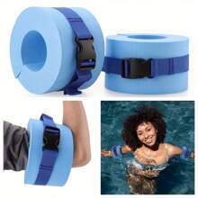 2/4pcs Foam Swim Aquatic Cuffs,Exercise Cuffs Water Aerobics Float Ring Fitness Exercise Set, Ankles Arms Belts With Quick Release Buckle For Swim Fitness Training Set