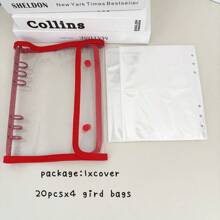 A5 Binder Double-Buckle Cover, 10pcs Refill Sleeves Bags, DIY Loose Leaf Photo Collect Book, Kpop Organizer Holder,Back To School,School Supplies