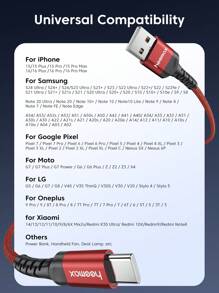 27W Max Fast27W Charging Type C Cable 3.1A USB A To USB C Fast Charging Cable Compatible With IPhone 16/15/15Plus/15 Pro/15 Pro Max, Honor Realme Oneplus OPPO USB Type C Charging Cord Data Cable Advance Fast Charging Forng S24 23 Ultra S22 S21 Quick Charging-Red - Red - View 8