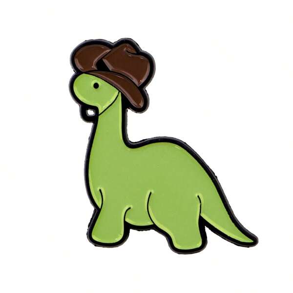 1 Pc Unique Enamel Denim Dinosaur Brooch Pin - Cute Badge For Backpacks And Clothes Dress Accessories Pin For Clothes Bag Charm Backpack For School Office Accessories Shirts Jacket Jewelry Christmas Halloween Clothes Pin Funny Teacher Gifts Halloween Accessories Teachers Day