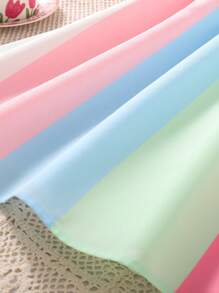 Girls' Summer Casual Colorful Strap Dress - Pink and Purple - View 7