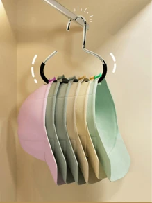 1/2/3pcs Hat Rack Storage Box, Dormitory Wardrobe Internal Hanging Hat Rack, Can Hold 8 Baseball Caps, Suitable For Dorm And Family