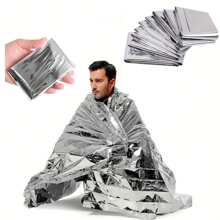 Emergency Mylar Thermal Blankets For First Aid Kits, Compact Waterproof Natural Disasters Equipment, Retain Body Heat, Keeps You Warm Dimension 51.18*82.67inch - Multicolor - View 1
