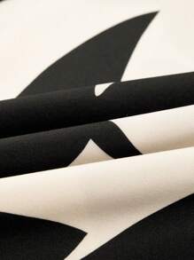 Plus Size Casual Floral Print V-Neck Batwing Sleeve Dress (Floral Pattern Random) - Apricot - View 7