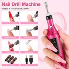 COSCELIA Acrylic Nail Kit With Drill Nail Kit Acrylic Set For Beginners With Everything Gel Polish UV Light Decorations For Home Salon Gift Set - 彩色 - 查看 5