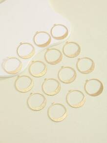 15pcs Jewelry Making Earring Findings - Open Round Earring Accessories