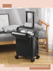 A 20-Inch Multifunctional Front-Opening Cabin Suitcase: This Suitcase Adopts A Front-Opening Design, Meets Boarding Standards, Has Smooth Universal Wheels, And A TSA Customs Lock. It Is Suitable For Short-Distance Business Trips, Daily Commuting, Weekend Vacations, Short-Term Trips, Students Going To School, And Travel Essentials. It Can Also Be Used As A Moving Gift Or A Holiday Gift For Friends.