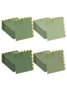 100/200pcs Cocktail Napkins, Disposable Tissues, Beverage Napkins, Suitable For Home Bar Tables, Party Decorations, Festive Parties, Wedding Napkins, Themed Parties - Green - View 1