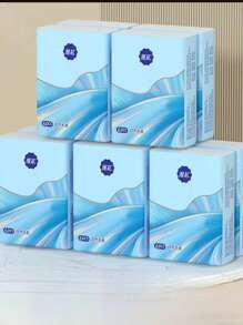 10 piezas/Set Servilletas de bolsillo portátiles tipo abanico, mini servilletas para llevar