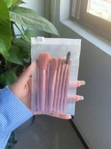 8pcs Makeup Brush Set Including Foundation Brush, Blush Brush, Eye Shadow Brush, Contour Brush, Flat Brush, Eyeliner Brush, Eyebrow Brush And Concealer Brush