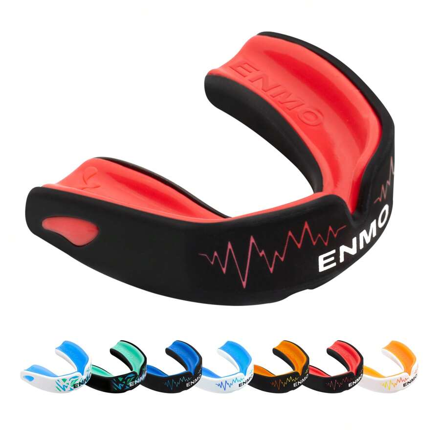 Enmo Maxilla Pro Mouthguard - Adult, Radio Black/Red - Red - View 1