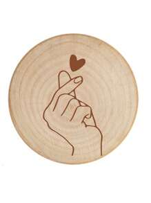 Tableau blanc magnétique rond en bois pour le réfrigérateur, mémo personnalisé avec ouvre-bouteille, design minimaliste