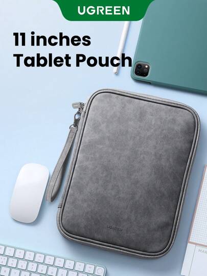  UGREEN 平板电脑包 11 英寸 灰色 便携包 适用于 iPad Mini Mi Pad MatePad