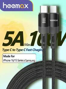 100W USB C 转 USB C 快速充电线，5A PD USB Type-C 快速充电线兼容 iPhone16 15 15 Pro/15 Pro Max Pro/Air iPad Pro Mini 6 三星 S23 S22 Z-Flip Pixel（绿色）兼容 MacBook 兼容 16、16 Pro Max、15、15 Plus、15 Pro、15 Pro Max，兼容小米，兼容 OnePlus Type C 铝合金 - 綠色 - 查看 2