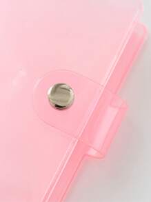 1pc Transparent Glitter Photo Album, Minimalist Multifunctional Business Card & Photo Storage Holder, Single Or Random Delivery - Multicolor - View 4