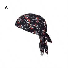 Skull Cap Pirate Hat Sweat Wicking Doo Rag Cooling Dew Rags Helmet Liner Hat Motorcycle Head Wrap Bandana Cycling Skull Caps Pirate Head Scarf For Men Pirate Hat Pirate Costume - Multicolor - View 8